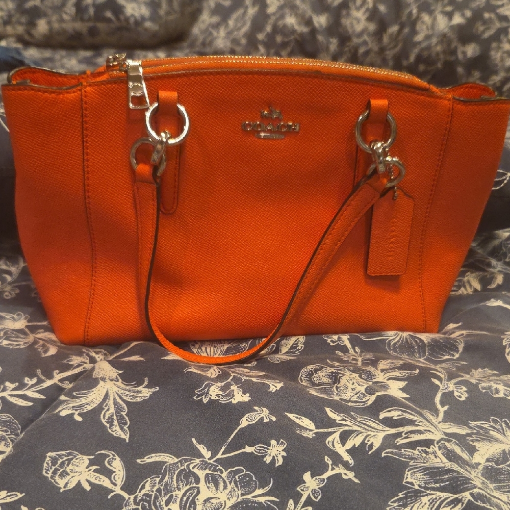 Coach Vibrant Orange Shoulder Bag